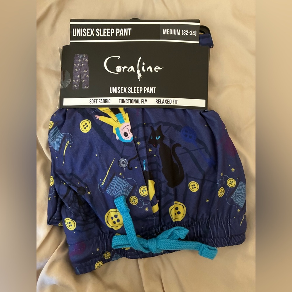 Coraline Unisex Sleep Pants NWT
